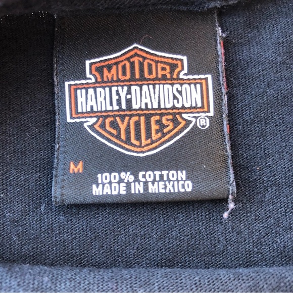 Vintage Y2K Harley Davidson Boot Heel Double Sided Shirt Sz M EUC - Picture 4 of 4